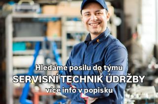 🔧 HLEDÁME POSILU DO TÝMU! 🔧 👉 Servisní technik údržby 📍 Lokalita: Verneřice u Děčína 📆 Nástup: ideálně hned, ale na super...